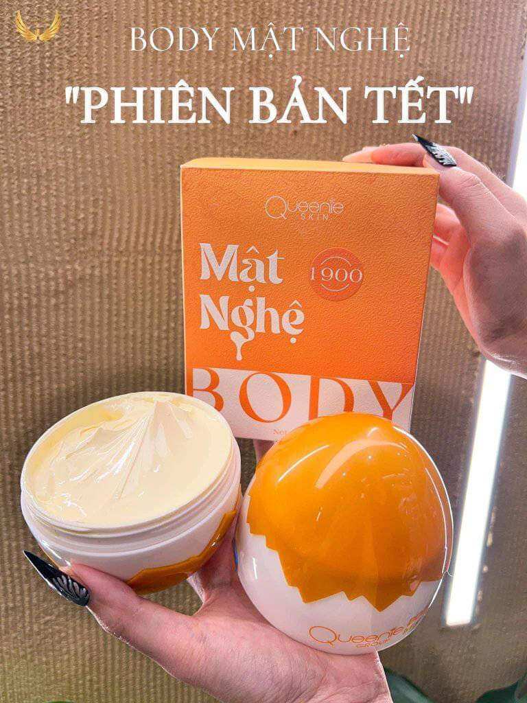 BODY mật nghệ Queenie Skin chính hãng 250g. dưỡng ẩm + dưỡng trắng