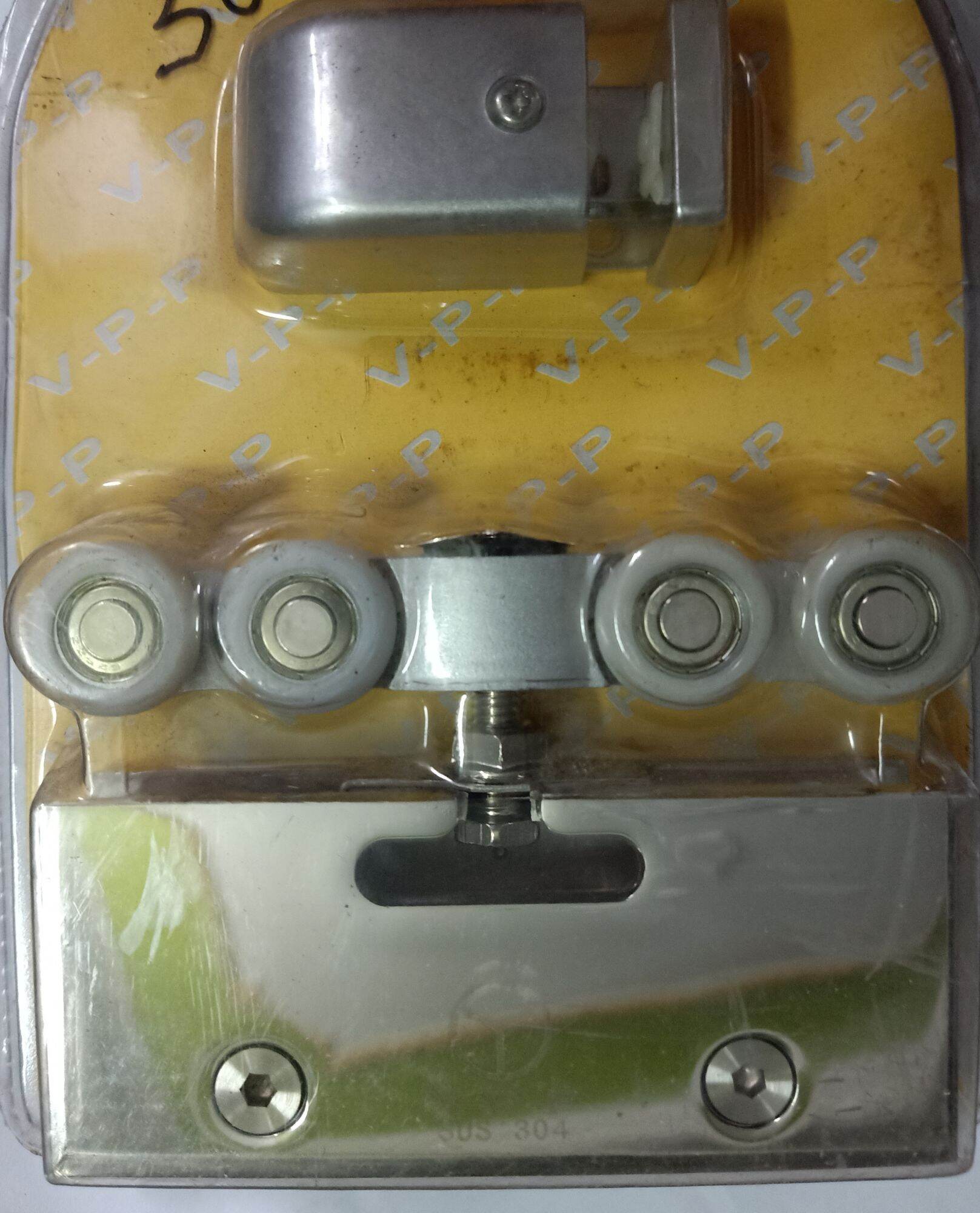 Bánh xe treo cửa lùa kính cường lực VVP