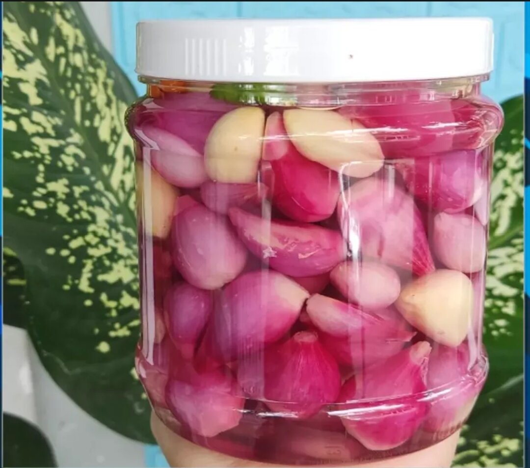 Củ hành tím ngâm chua ngọt giòn ăn rất ngon-1kg