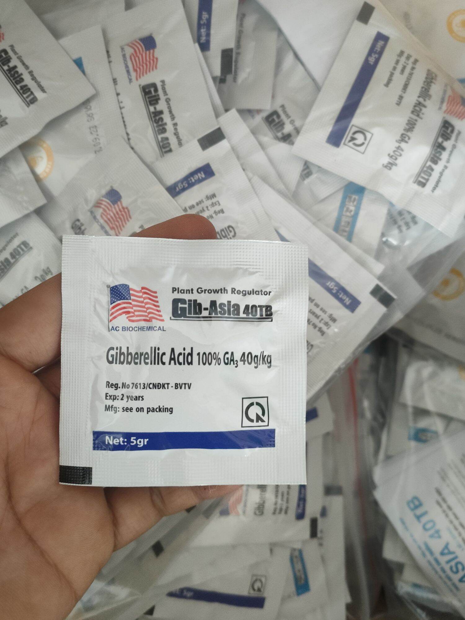 Phân bón lá ga3, gibber 50tb - gibberellic acid 100% 50g/kg