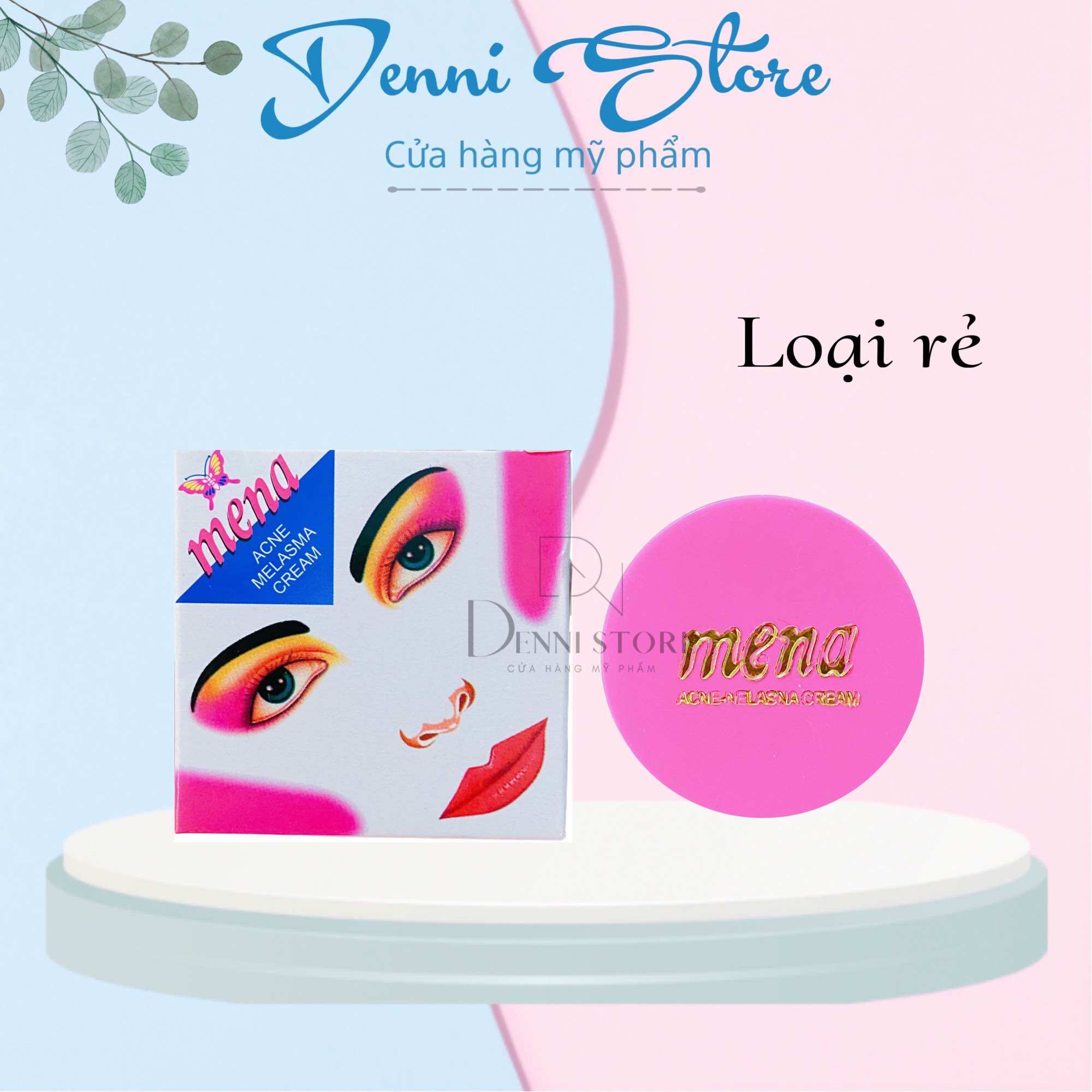 Kem Mena Hồng Thái Lan Dưỡng Trắng Da Và Khử Thâm Da 3g - Mena For Acne Melasma Cream Thailand - mỹ phẩm Denni