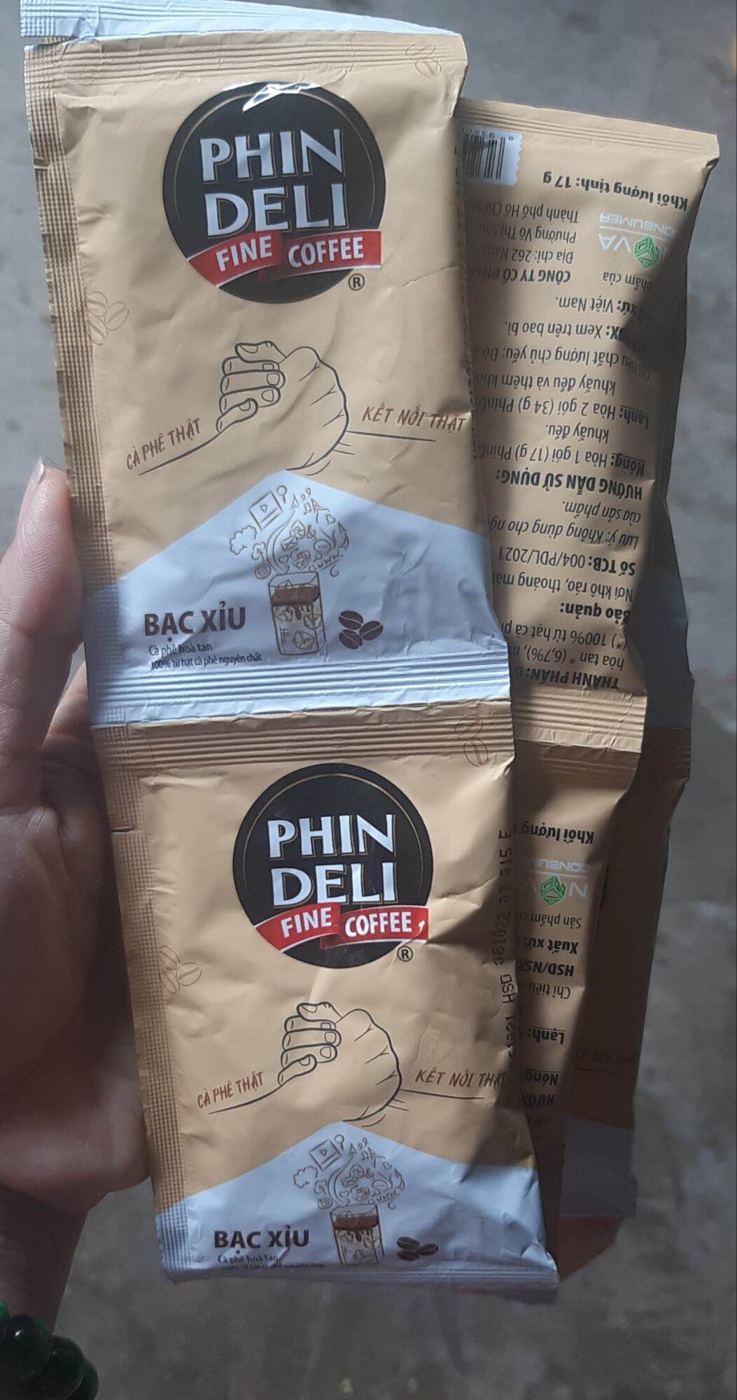 cafe PHIN DELI cà phê hòa tan Bạc Xĩu