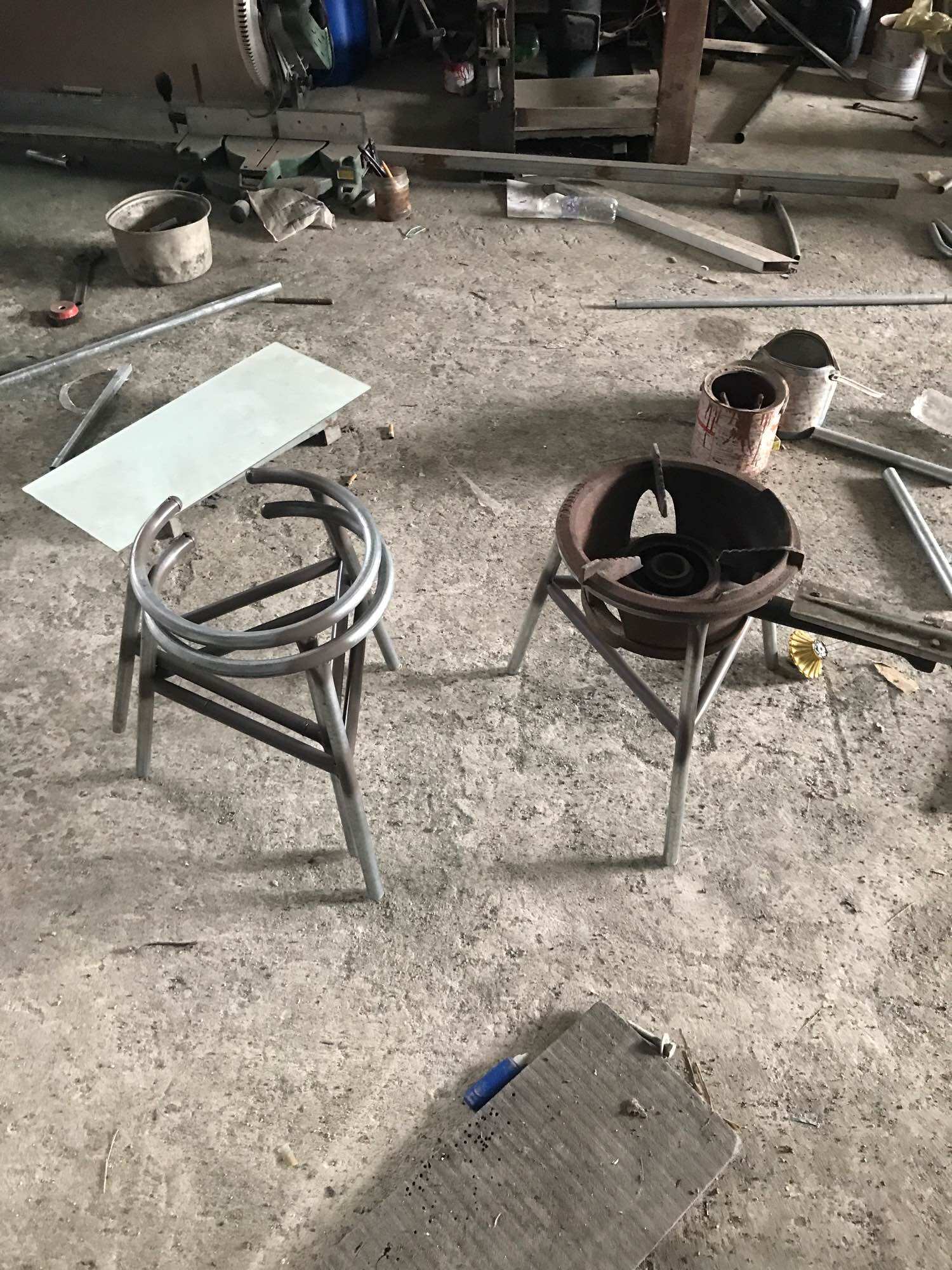 Giá để bếp ga công nghiệp cao 40cm