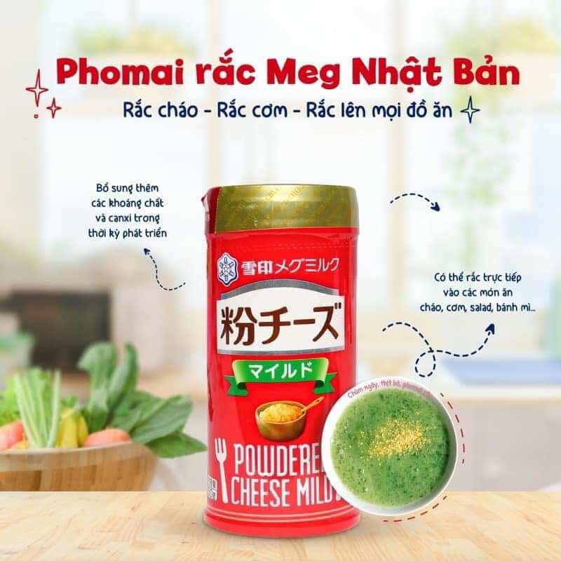 Phô mai rắc cháo/bột/cơm Meg Nhật Bản