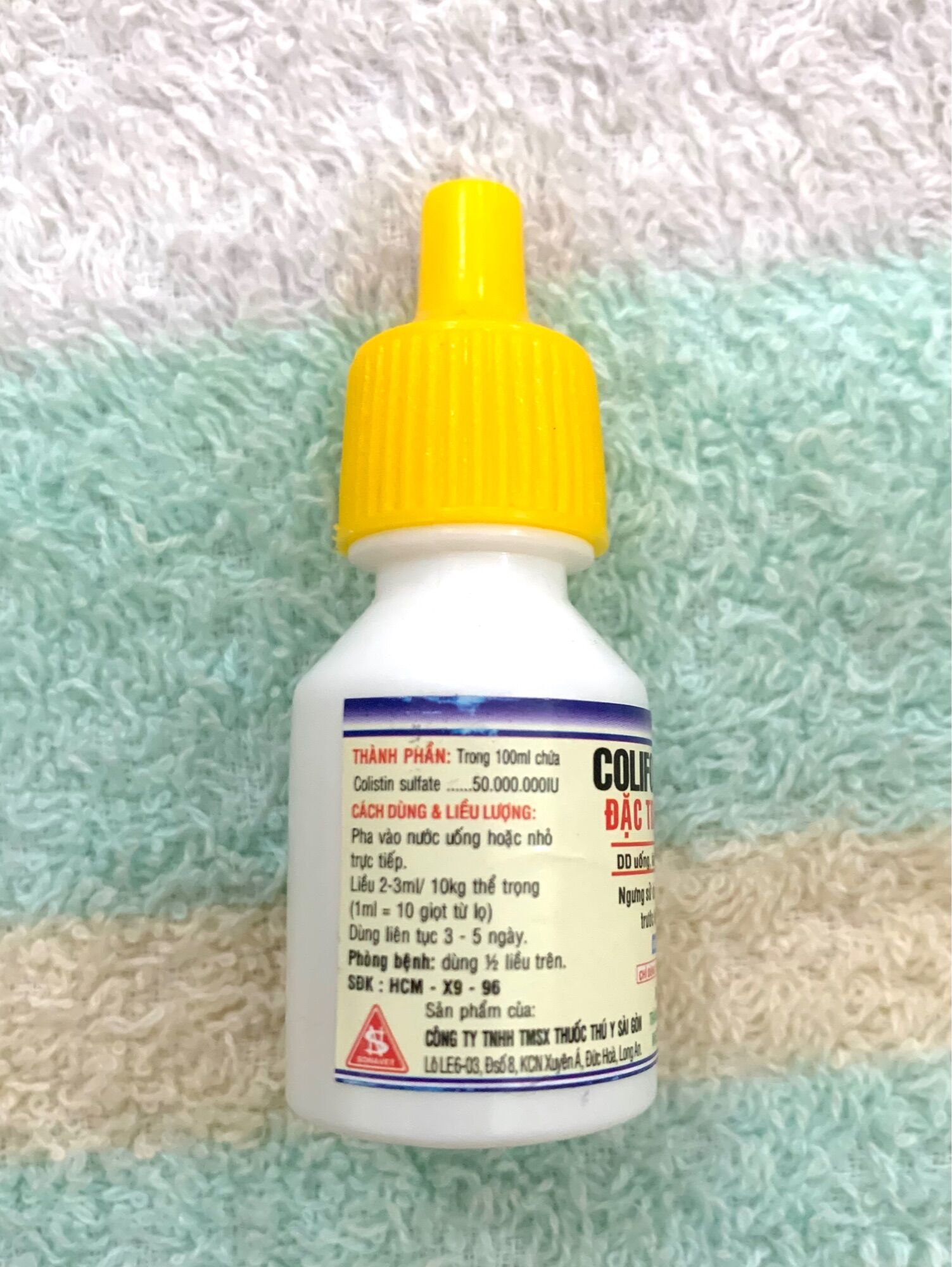 1 chai 10 ml tri đậu gà, mụn cóc cho gà vịt.