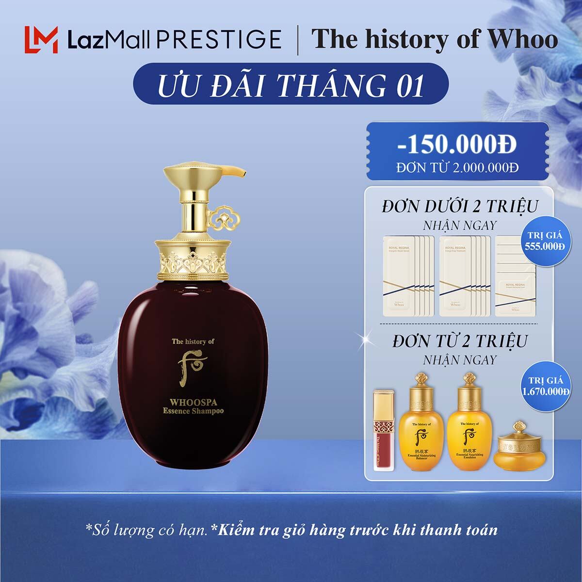 Dầu xả thảo dược Đông y dưỡng và duy trì màu tóc The history of Whoo WhooSpa Essence Rinse 350ml