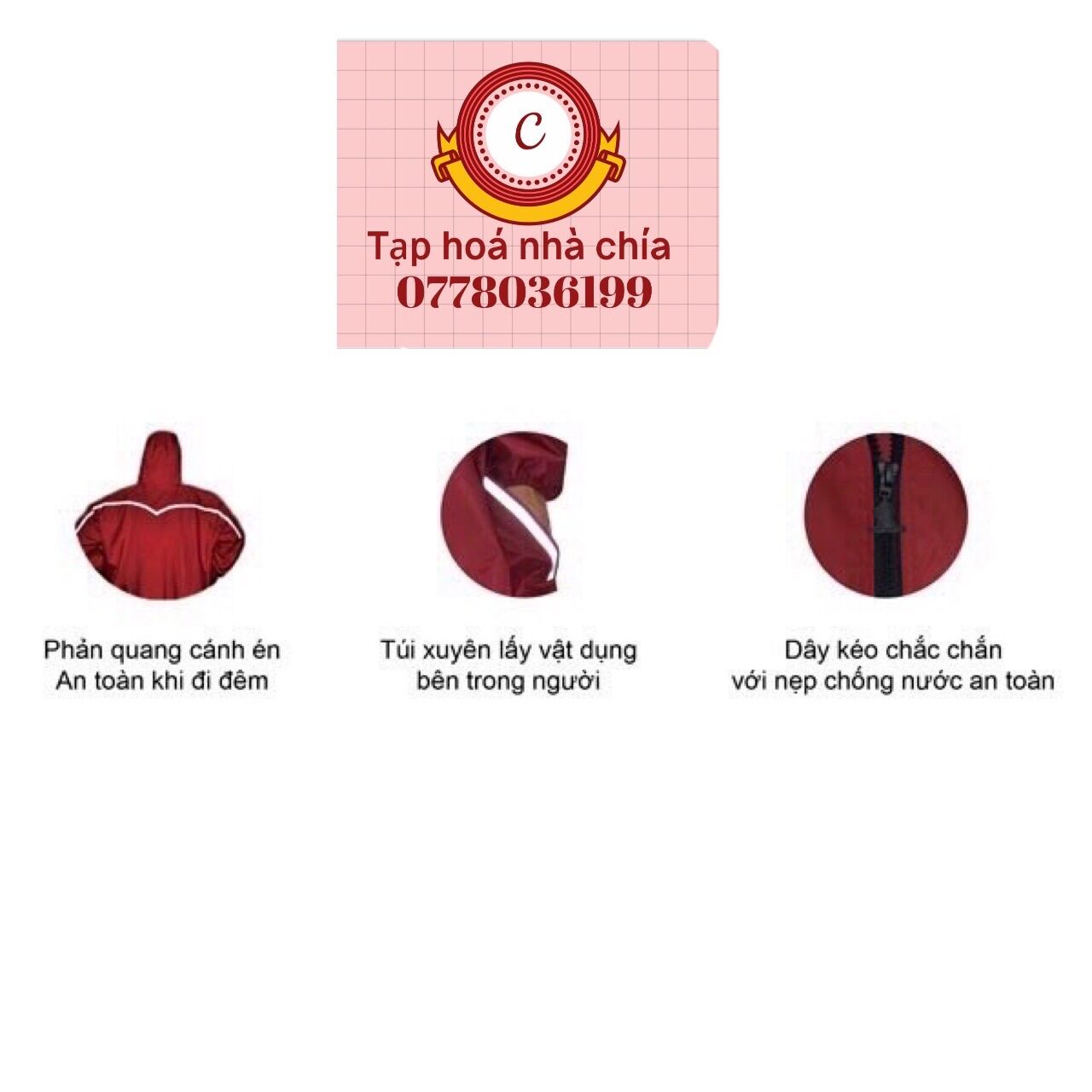 ÁO MƯA DÂY KÉO CAO CẤP RANDO ( sỉ ib)