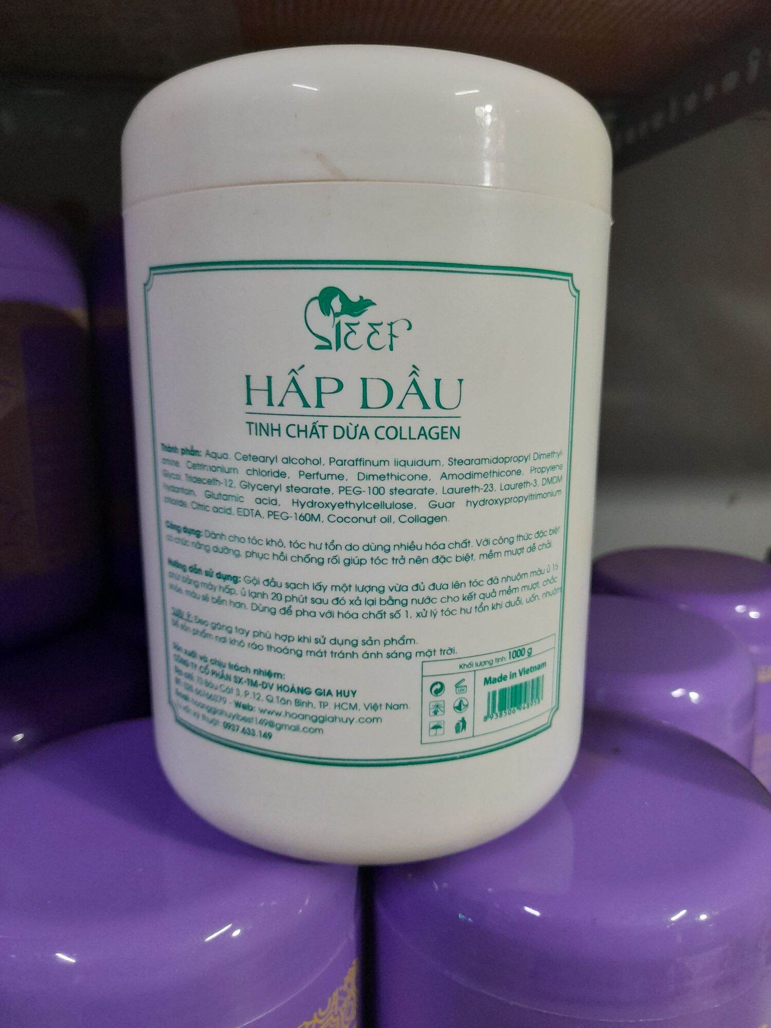 Hấp dầu colagen tính chất dừa siêu thơm mềm mượt tóc