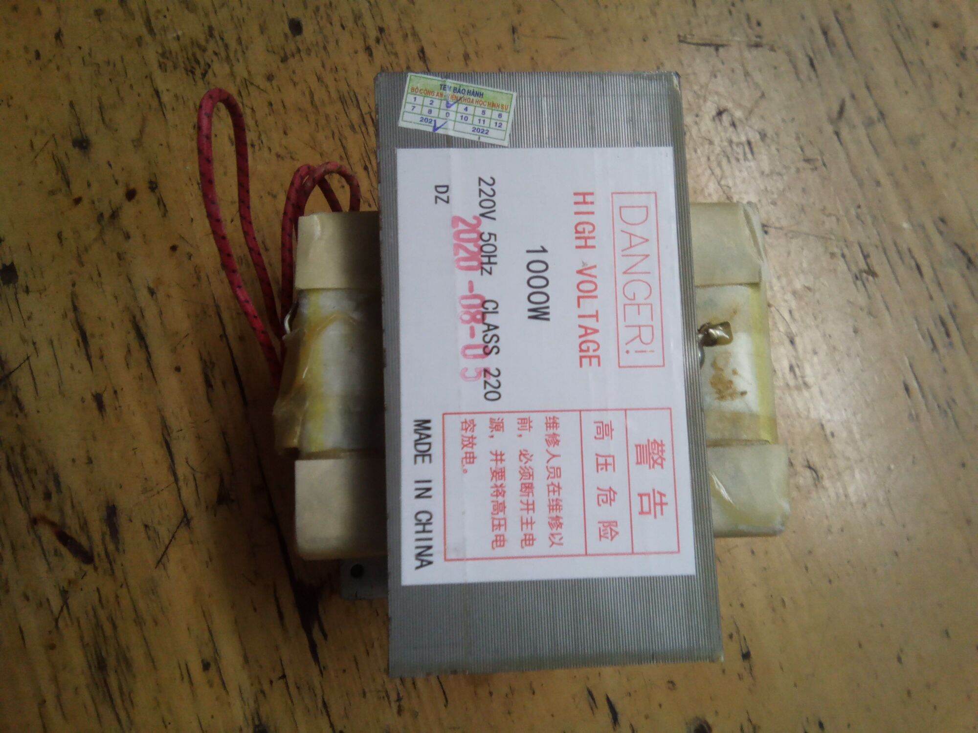 Biến áp lò vi sóng 1000W, 220V, 50Hz, CLASS 220.