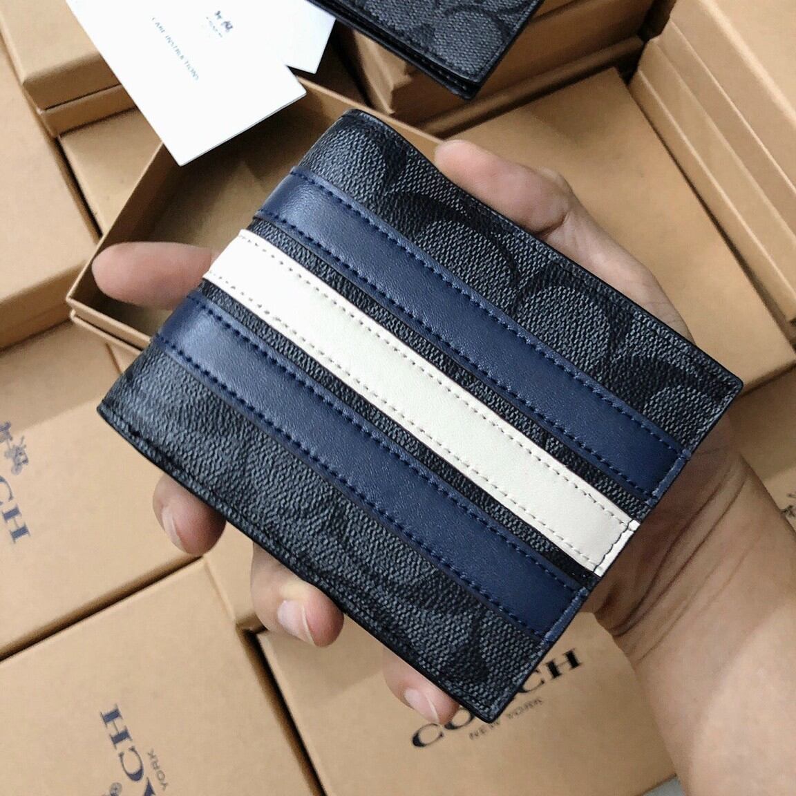 Ví coach nam siêu sang full box