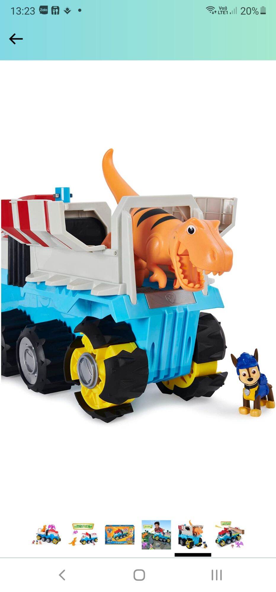 xe khủng long paw Patrol dino