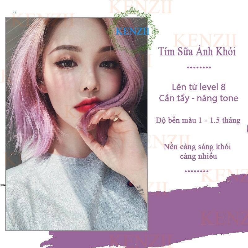 COMPO NHUỘM MÀU TÍM KHÓI + TẨY TÓC