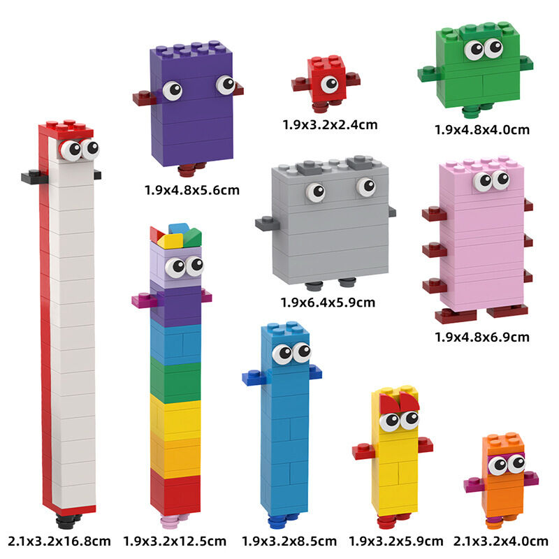 Đồ Chơi Khối Số NumberBlocks 1-10 Sáng Tạo DIY Giáo Dục Cho Trẻ Em Quà Tặng Hoạt Hình Lắp Ráp Khối N