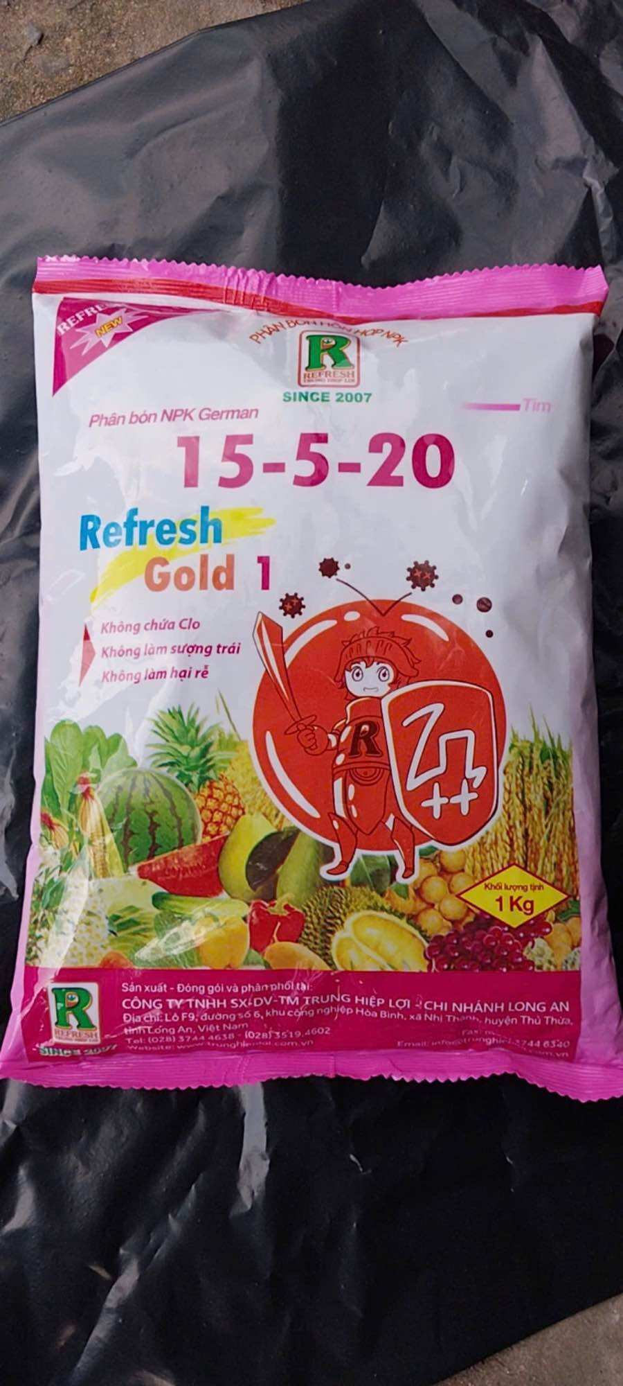 Phân bón NPK 15-5-20 - NPK Refresh Gold 1KG