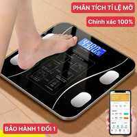 [SIÊU BỀN] CÂN ĐIỆN TỬ THÔNG MINH KẾT NỐI BLUETOOTH GIÚP PHÂN TÍCH CHỈ SỐ CƠ THỂ VÀ THEO DÕI CÂN NẶNG CỰC CHÍNH XÁC - CÂN SỨC KHOẺ MẪU MỚI 2025 HỖ TRỢ THEO DÕI KIỂM SOÁT CÂN NẶNG CHO GIA ĐÌNH