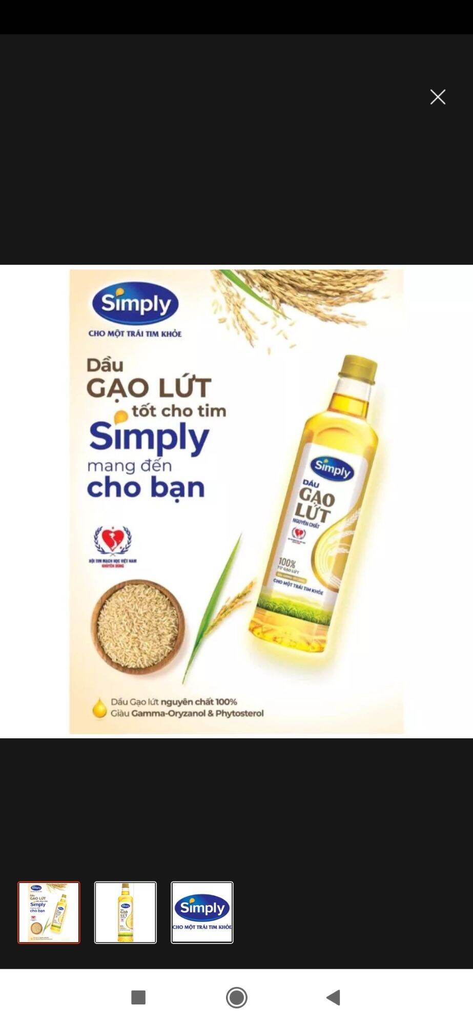 Dầu Đậu Lành Simply 1 lít