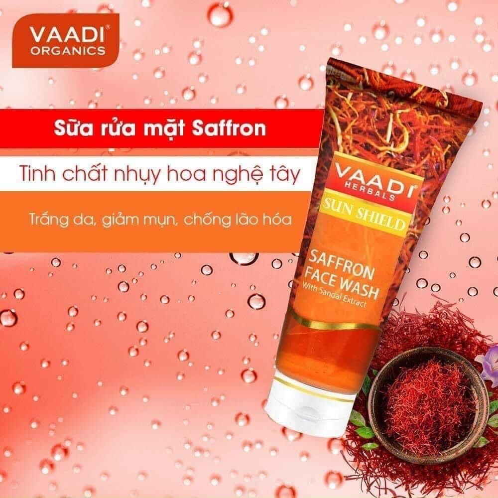 Sữa rửa mặt saffron làm sáng da