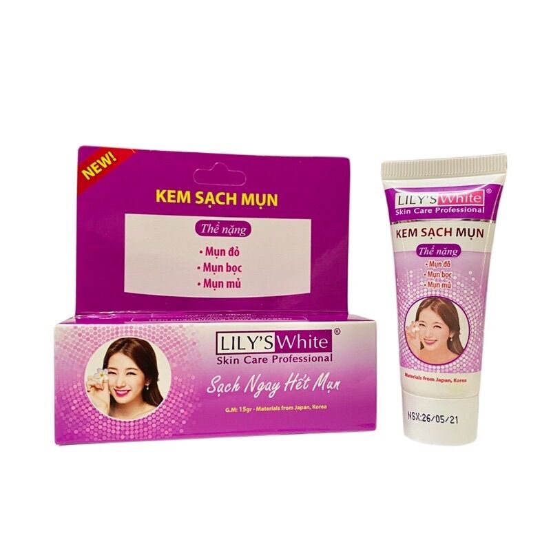 Kem Mụn - Xoá Thâm - Liền Sẹo Lily’s White