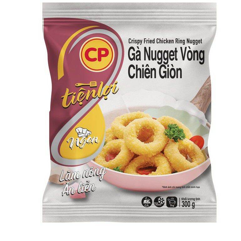 Gà Nugget Vòng Chiên Giòn CP 300g - Làm Nóng Ăn Liền (giao hỏa tốc 3H TPHCM)