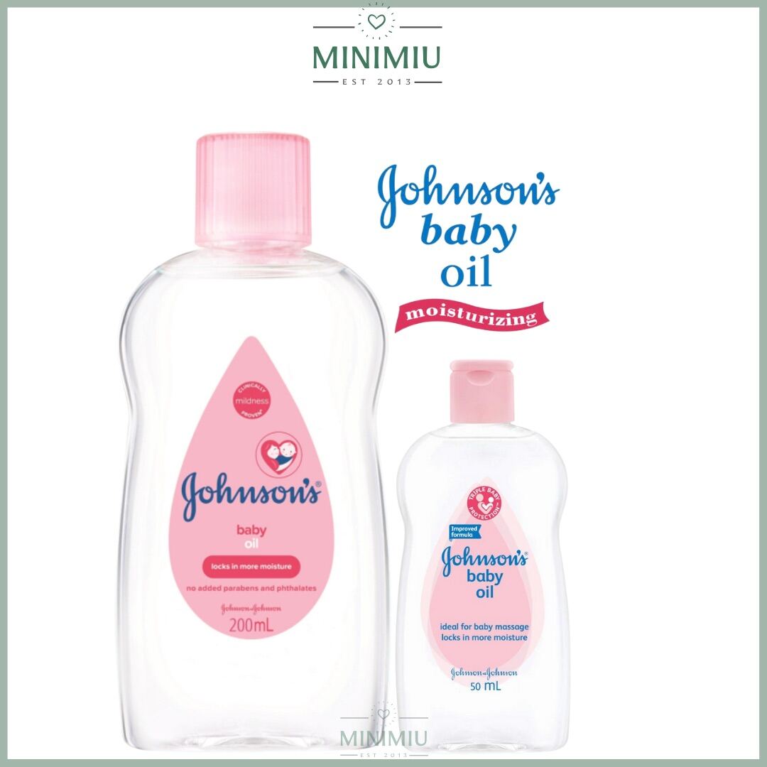 HCM Dầu massage cho bé JOHNSON Baby Oil 200ml - 50ml Dầu tắm dưỡng ẩm da