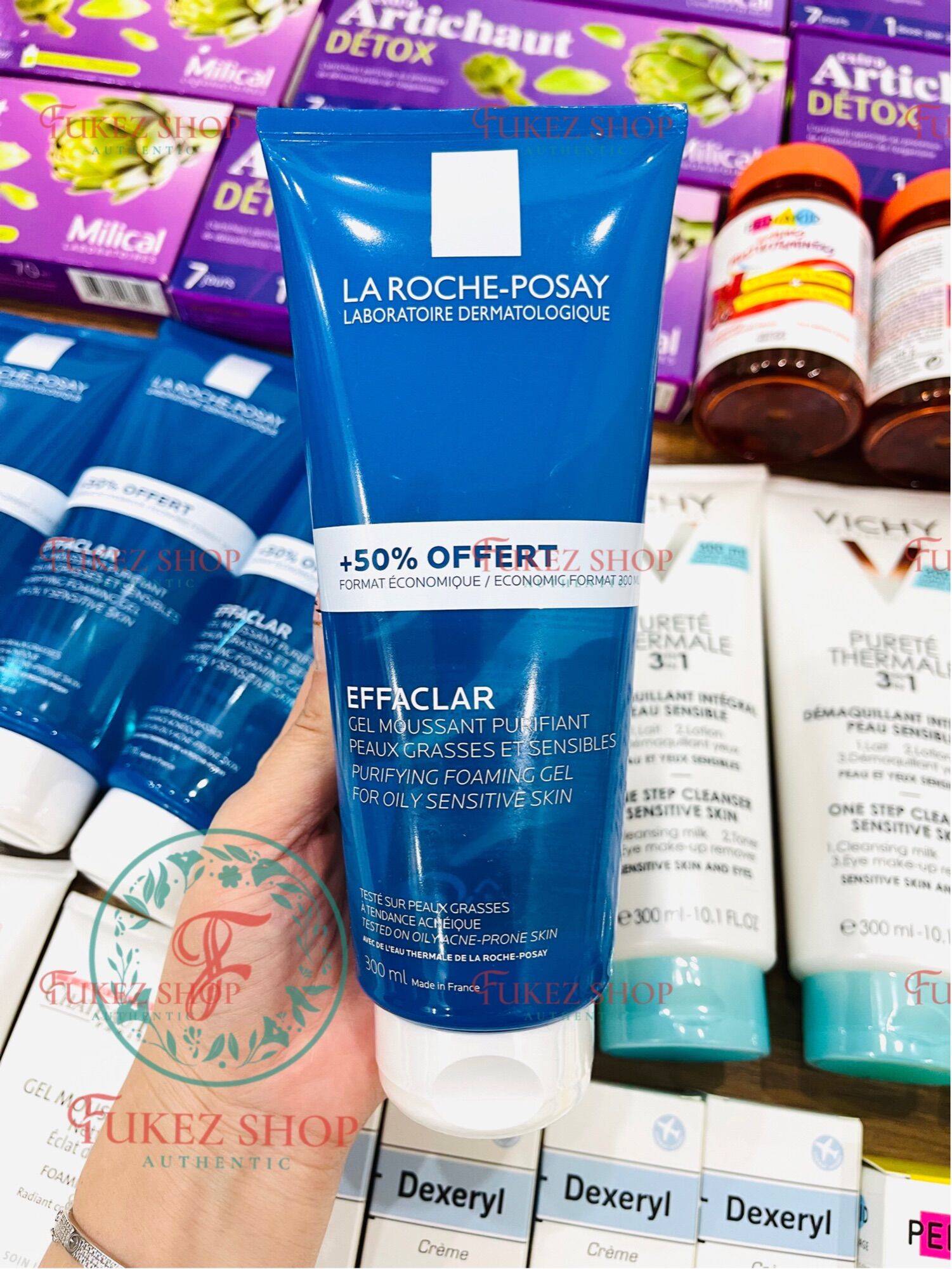 Sữa rửa mặt Effaclar 300ML nội địa Pháp