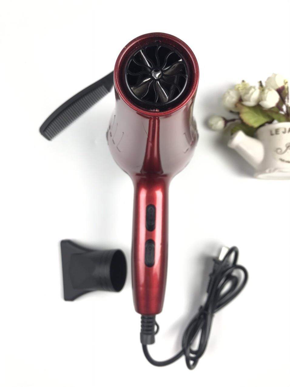 Máy sấy tóc Hao Jiajing nội địa chất lượng sấy mạnh êm chế độ nóng lạnh, máy sấy mini dễ thương