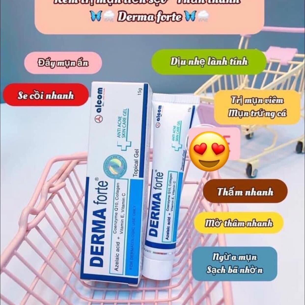 Kem mụn Derma Forte