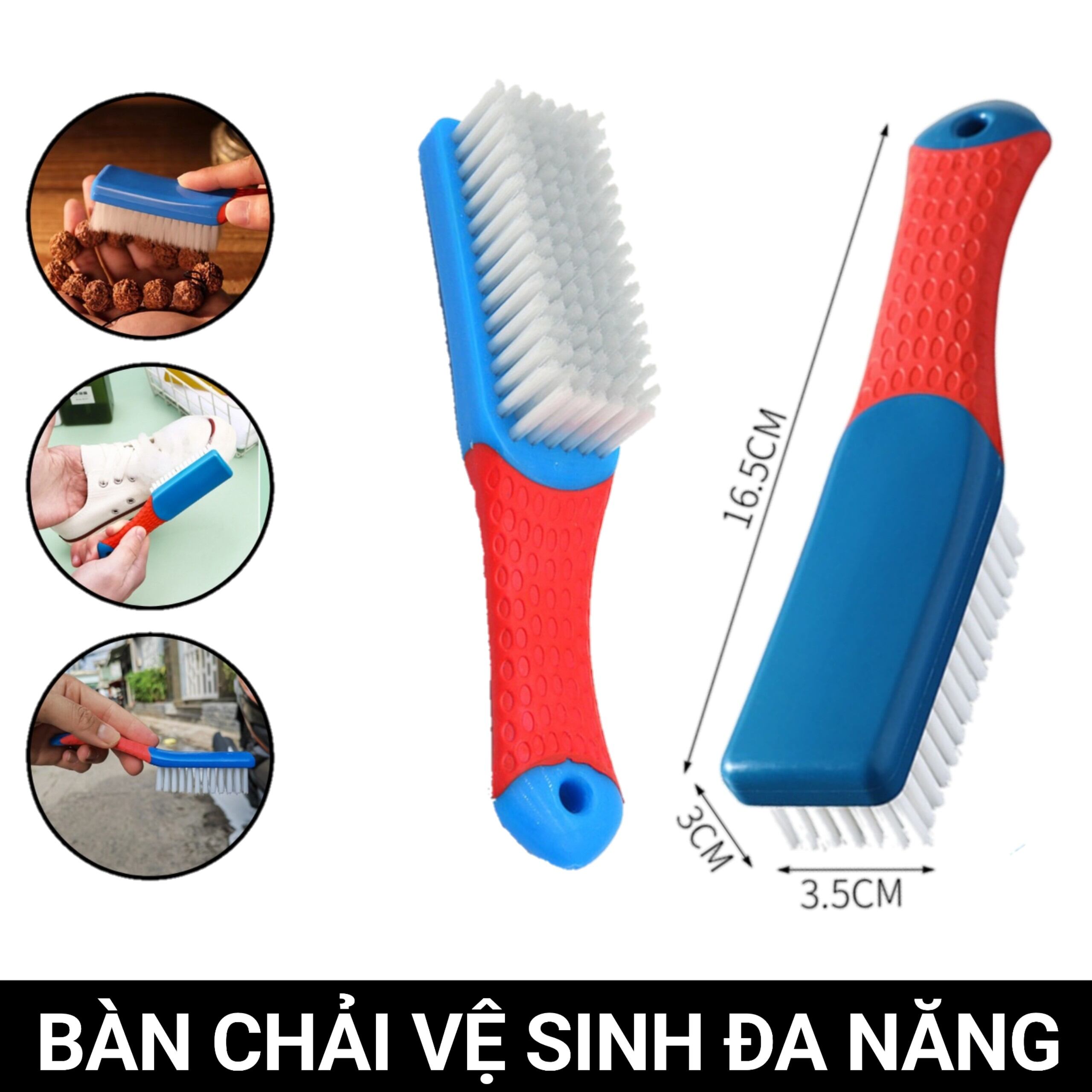 Bàn chải đa năng - vệ sinh sên, bánh xe, lốc máy, chăm sóc xe, vệ sinh giày - chà lốp xe - chà sên
