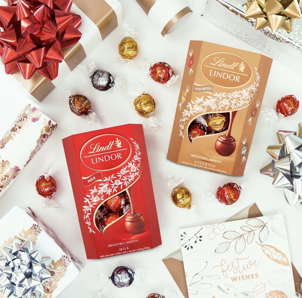 Socola Lindt Lindor Cornet Milk/Assorted Hộp 200g