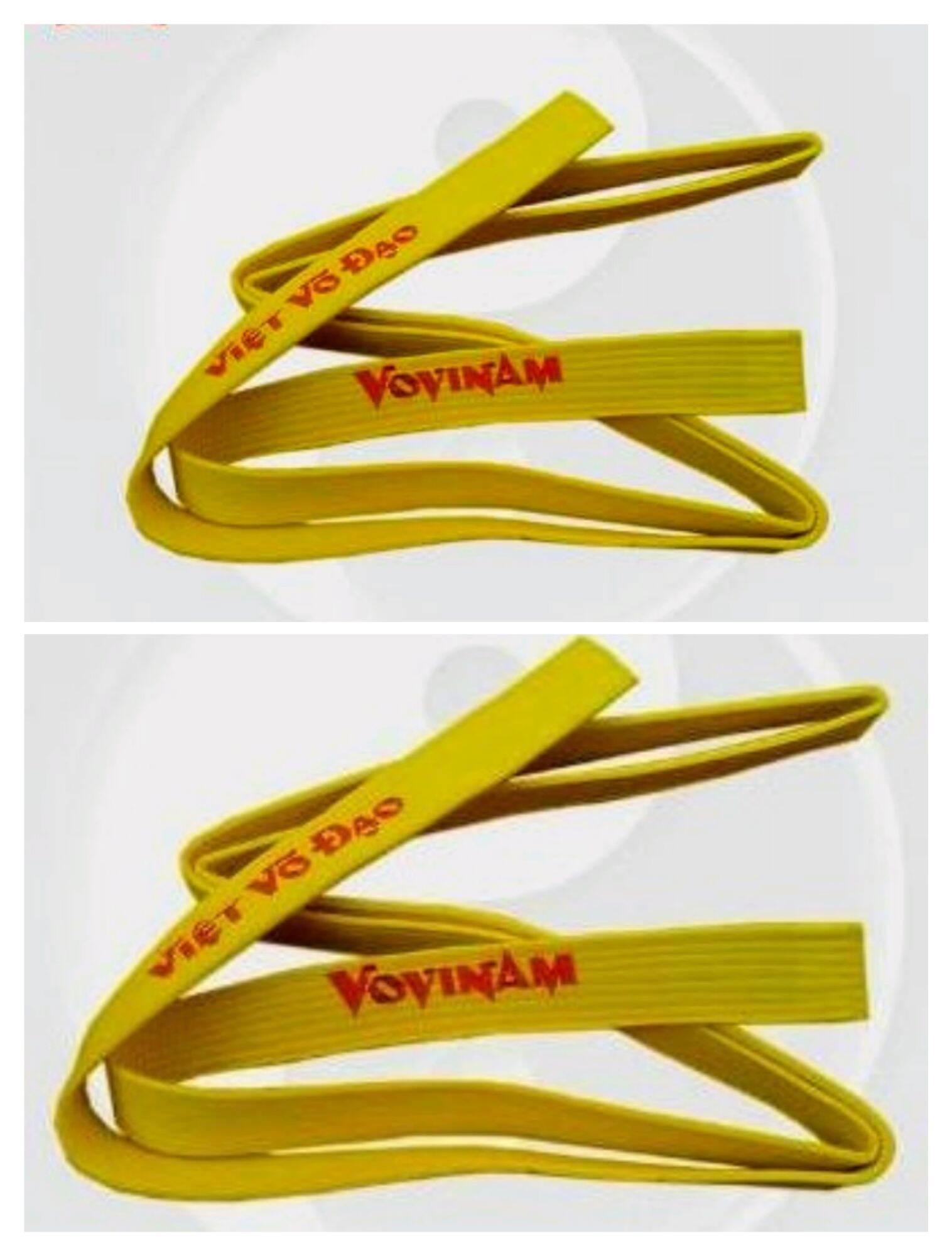 Đai Thêu Vovinam Màu Vàng