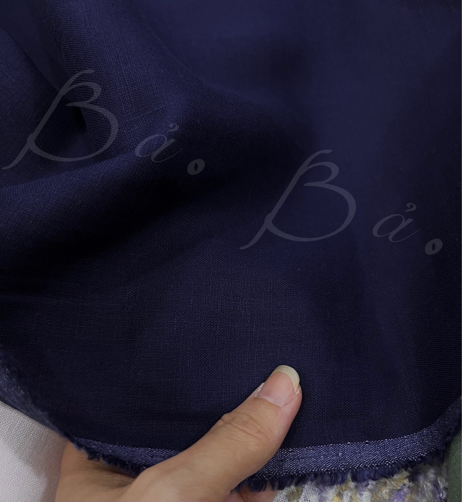 Vải linen tưng premium màu trơn mềm mướt khổ 1m40