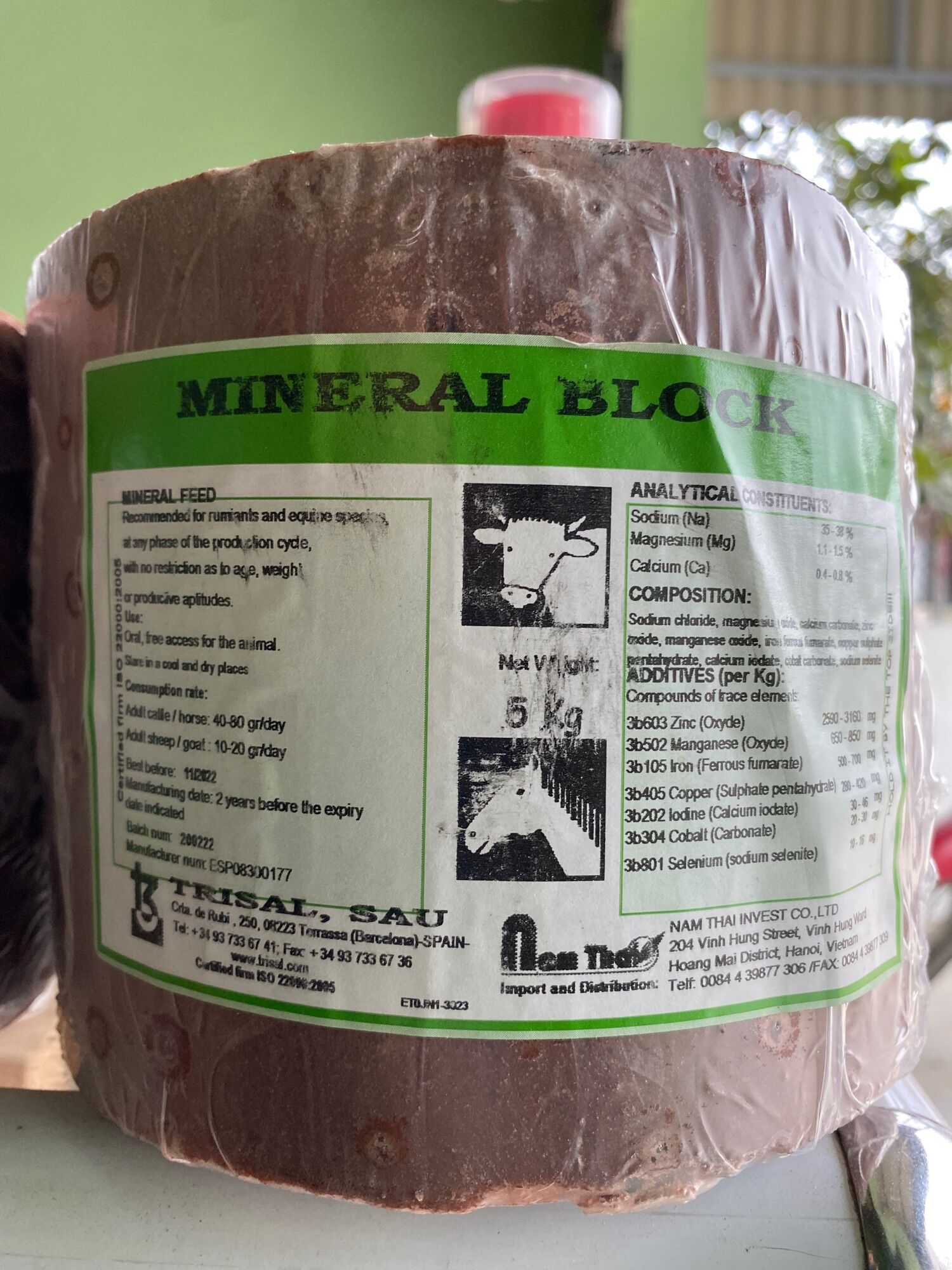 Đá muối 5kg cho trâu bò dê