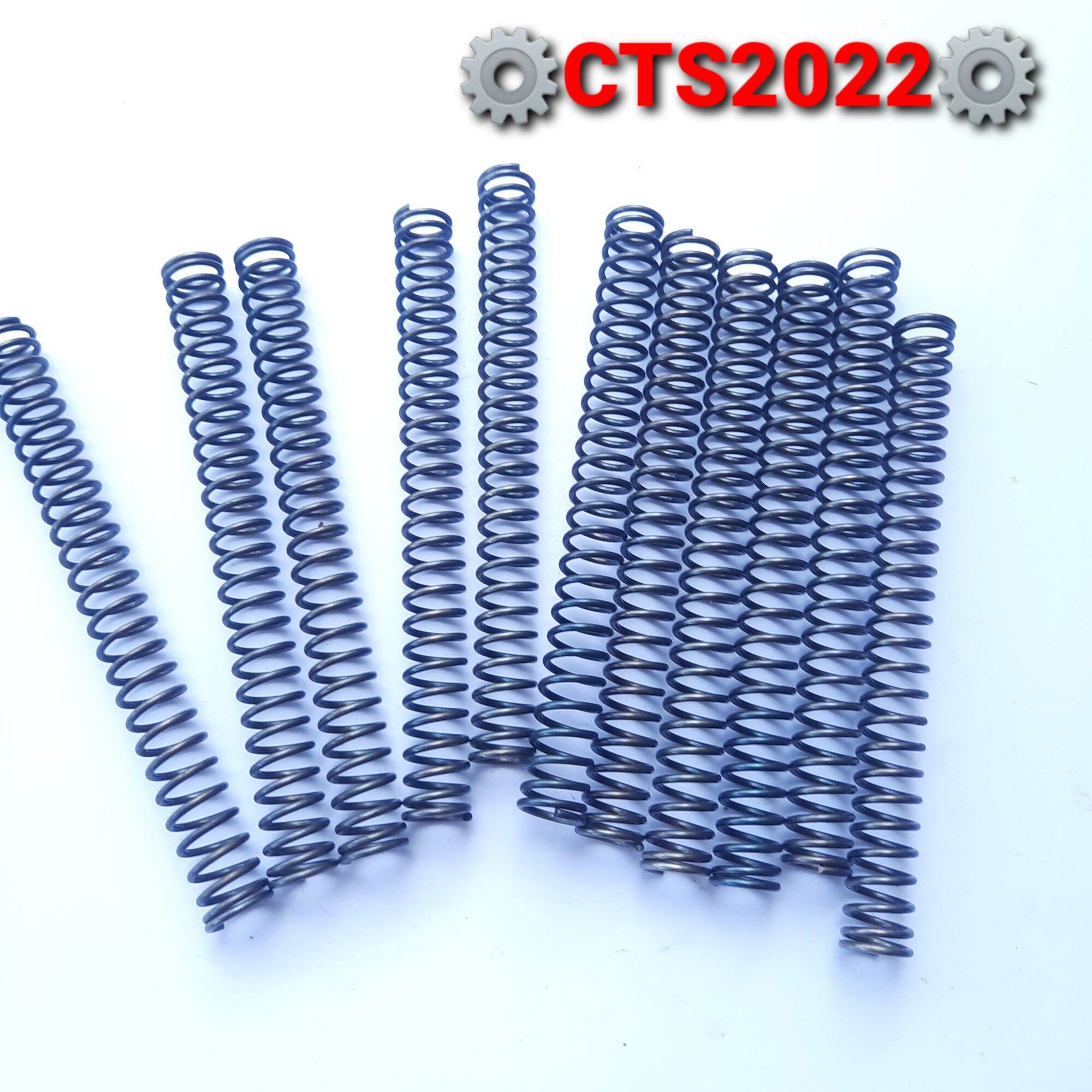 Lò xo nén thép đen phi 12 sợi 1.4mm dài 103/120mm