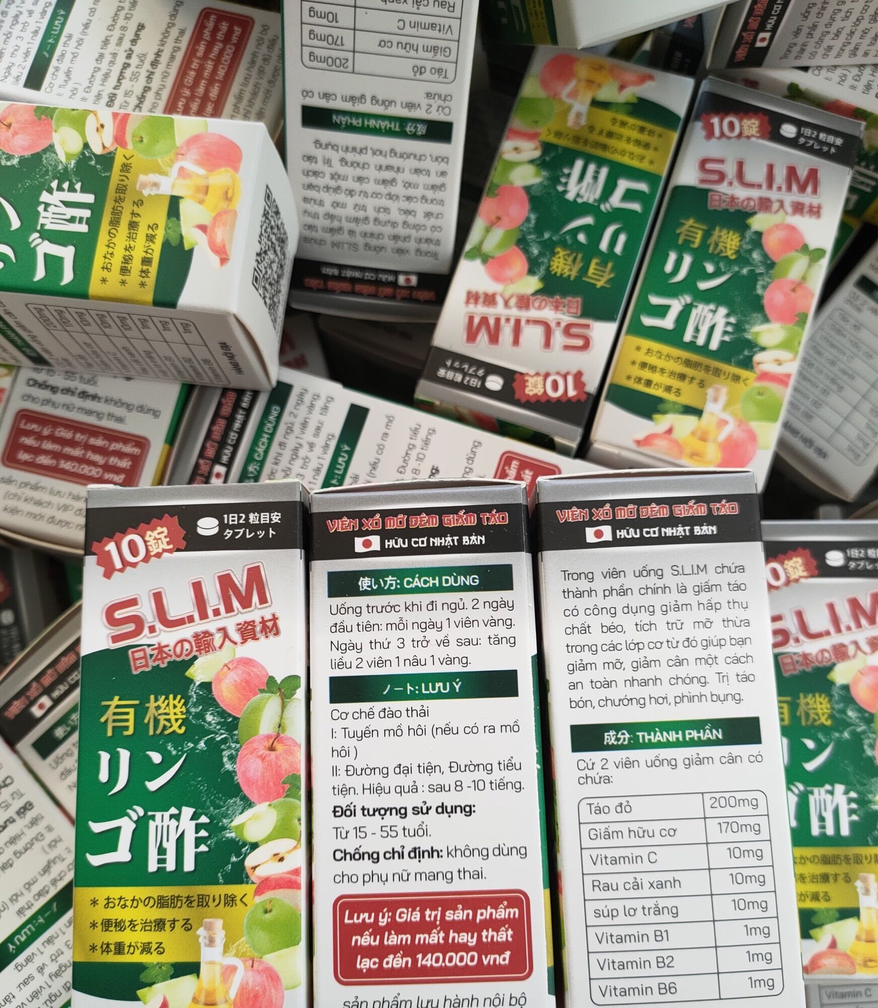 Xổ mỡ dấm táo đêm