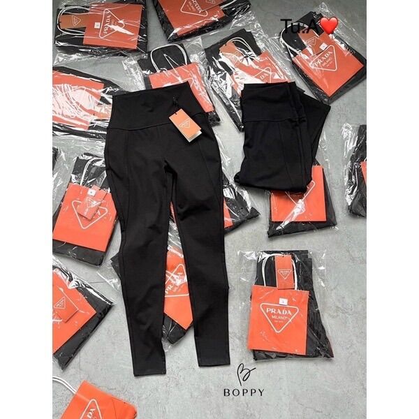 Quần legging prada cạp cao nịt eo siêu cấp chất umi dày dặn co giãn đa chiều tốt