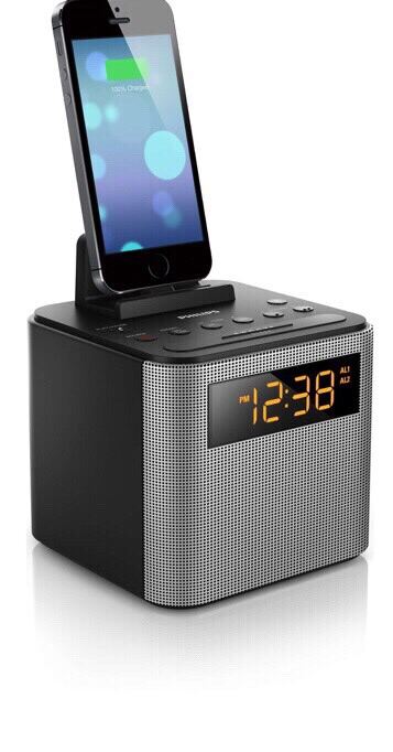 Philips AJT3300/37 Bluetooth Clock Radio (Black), Microphone đồng hồ Báo  thức Bluetooth Philips Radio Philips Speaker kiêm sạc smartphone - MixASale