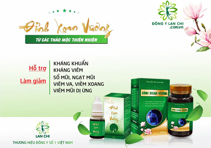 ĐỈNH XOANG VƯƠNG LAN CHI (Tặng Dung dịch Đỉnh Xoang Vương)