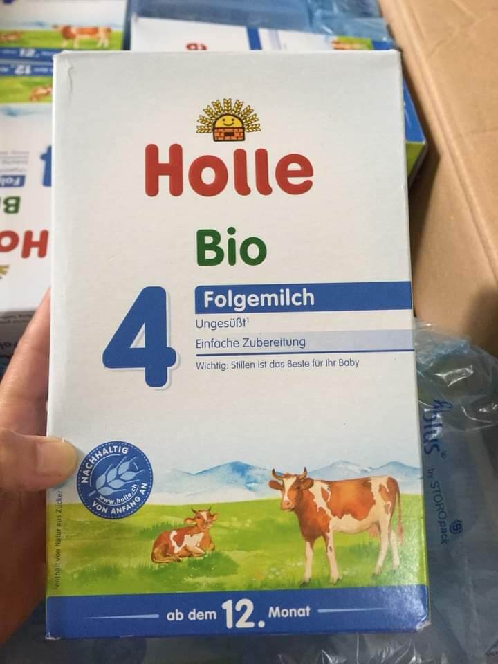 Sữa Holle 4/ Sữa bò công thức hữu cơ 600gr [Đức ☆ Date 2023]