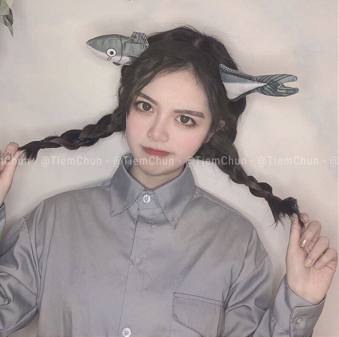 [TC26]Bờm cài tóc cà rốt, Bờm cài tóc cá cute - Tiệm Chun