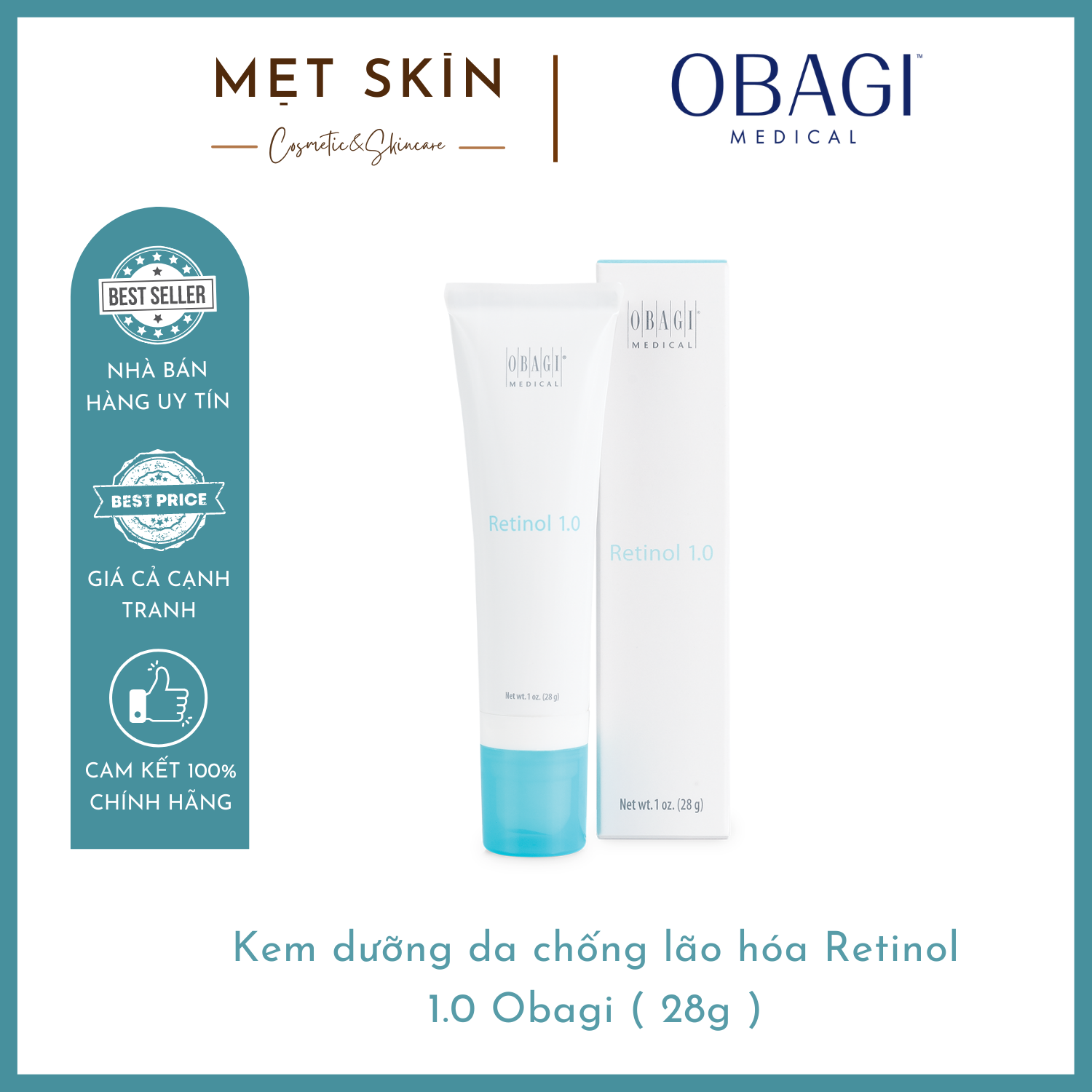 [ Authentic ] Kem dưỡng chống lão hóa ngừa mụn Retinol 1.0 ( 28g )