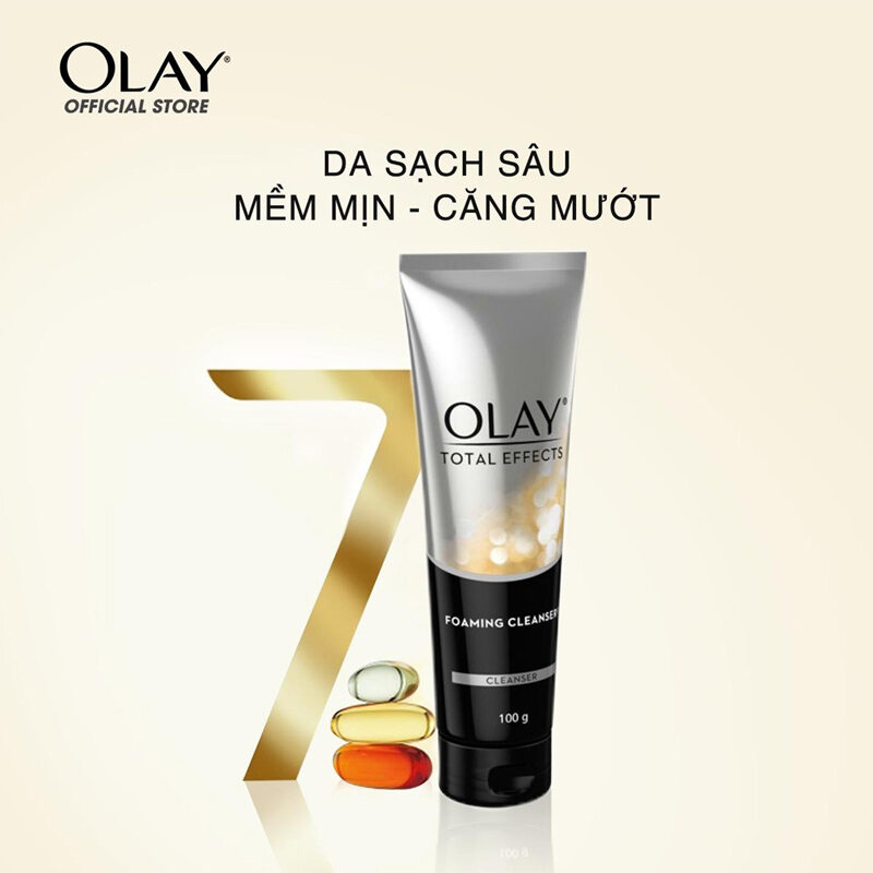 Sữa rửa mặt tạo bọt Olay Total Effects 100g