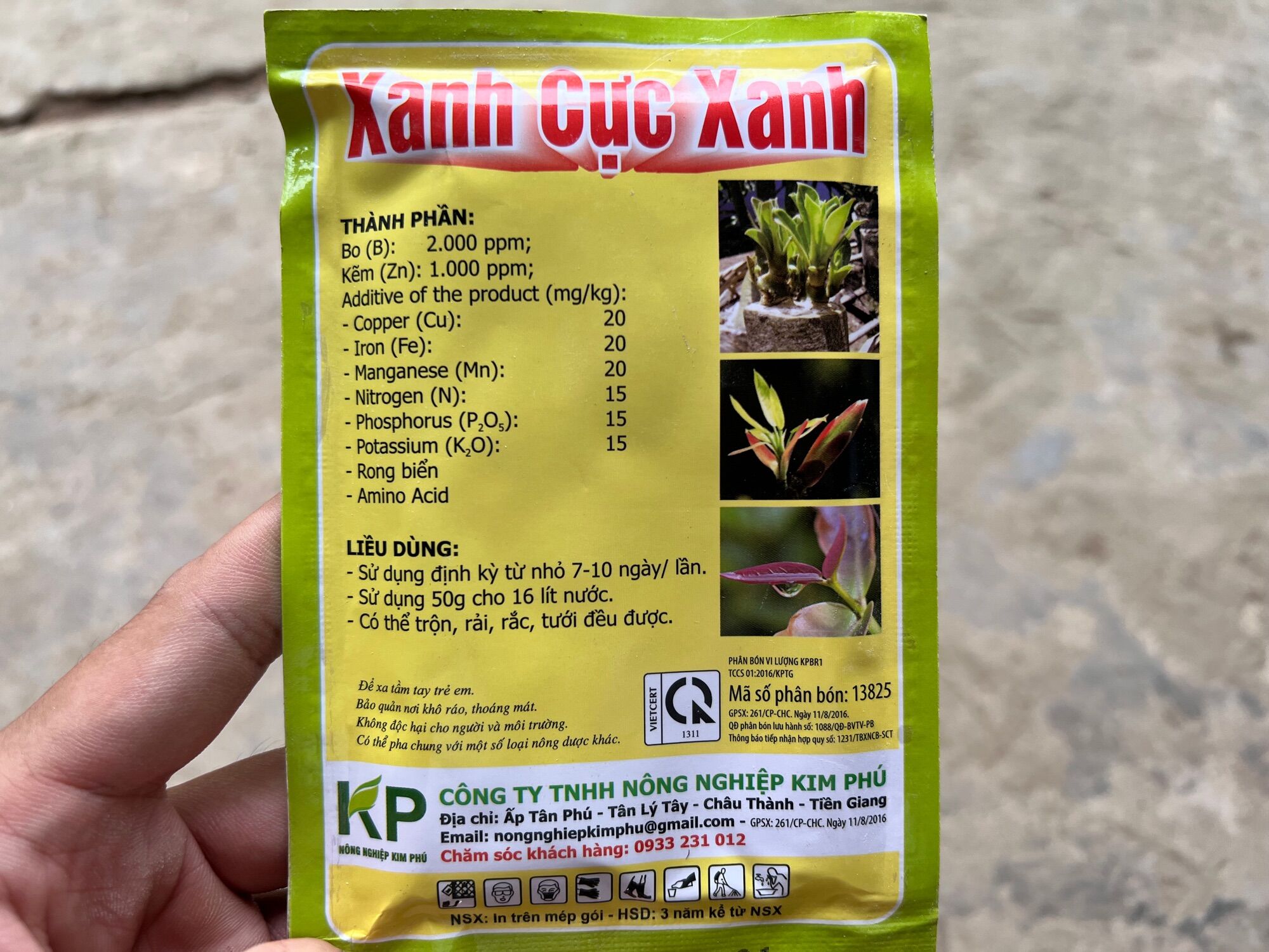 [Combo 5 gói phân bón xanh cực xanh] xanh cây mướt lá cực nhanh