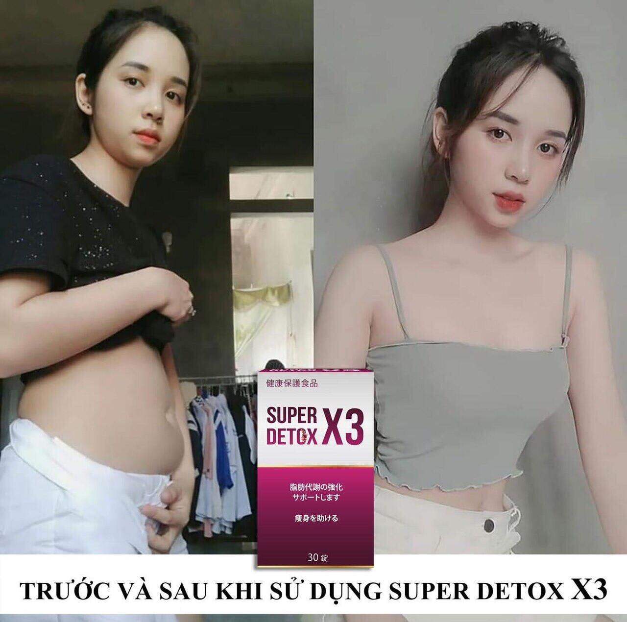 Giảm Cân Super Detox X3 Ngân 98 siêu mạnh - LIỆU TRÌNH 15viên