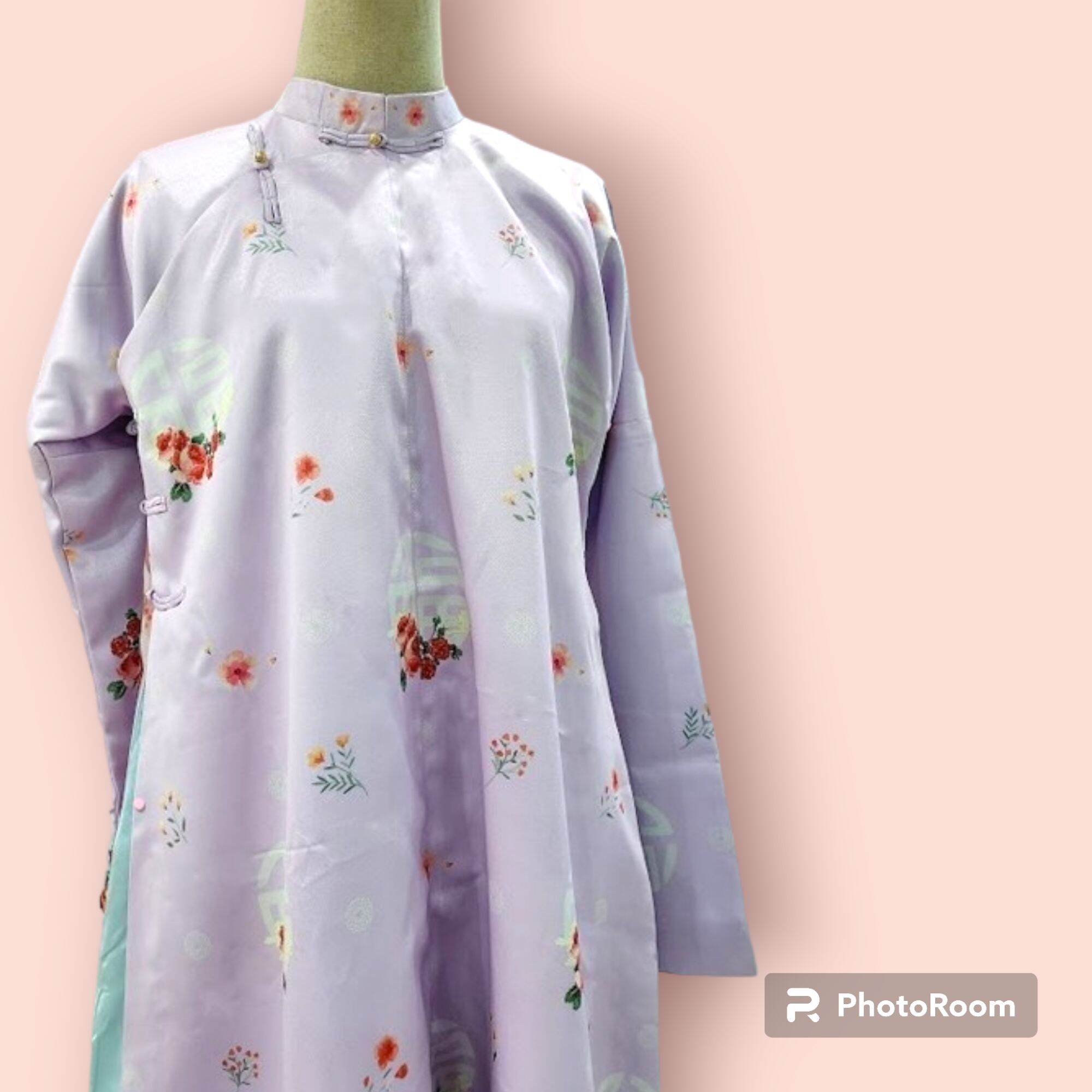 Set áo ngũ thân tay chẽn phúc nữ | sơ - y phục xưa và nay