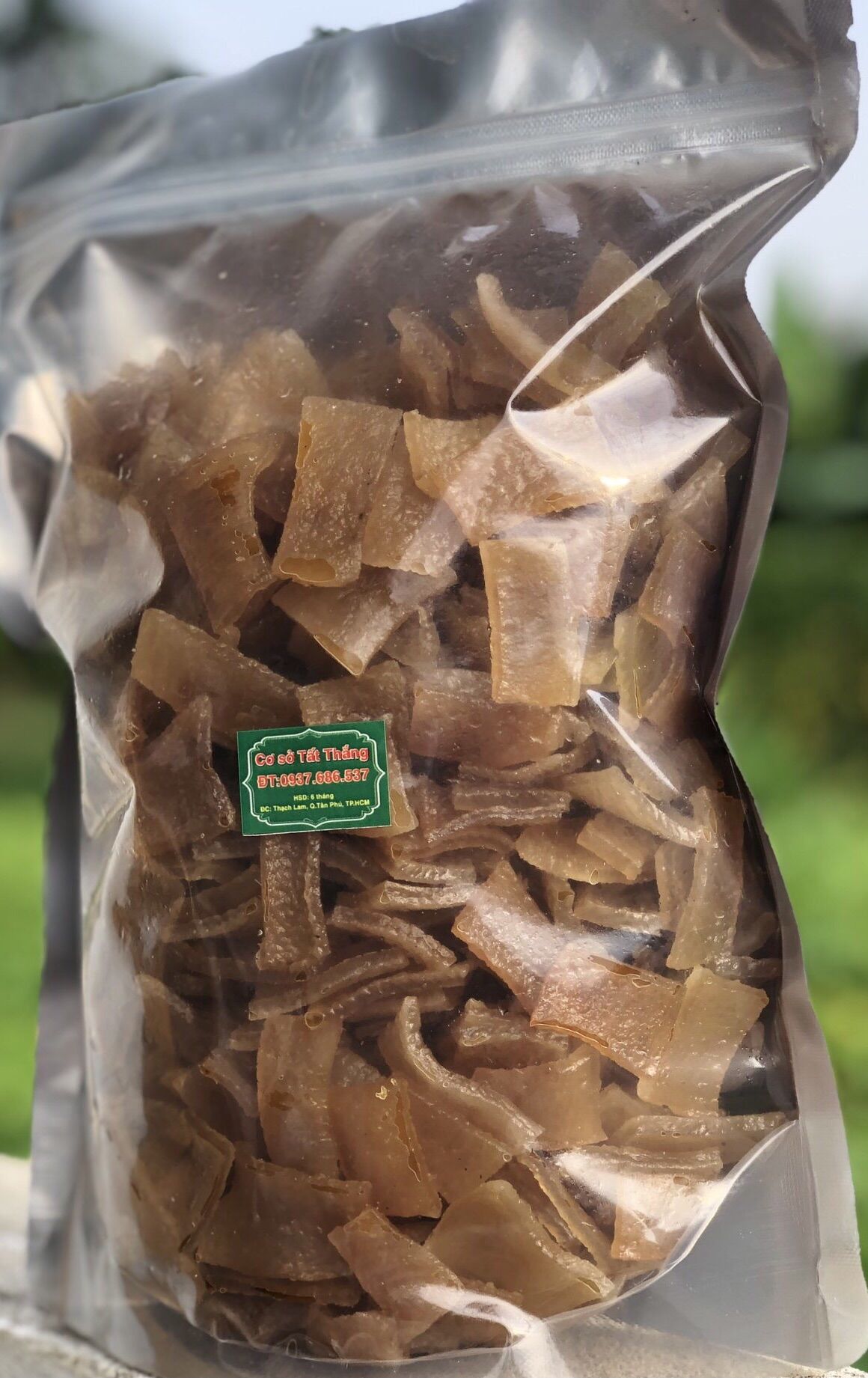 Da heo sấy khô chưa qua chế biến 500g