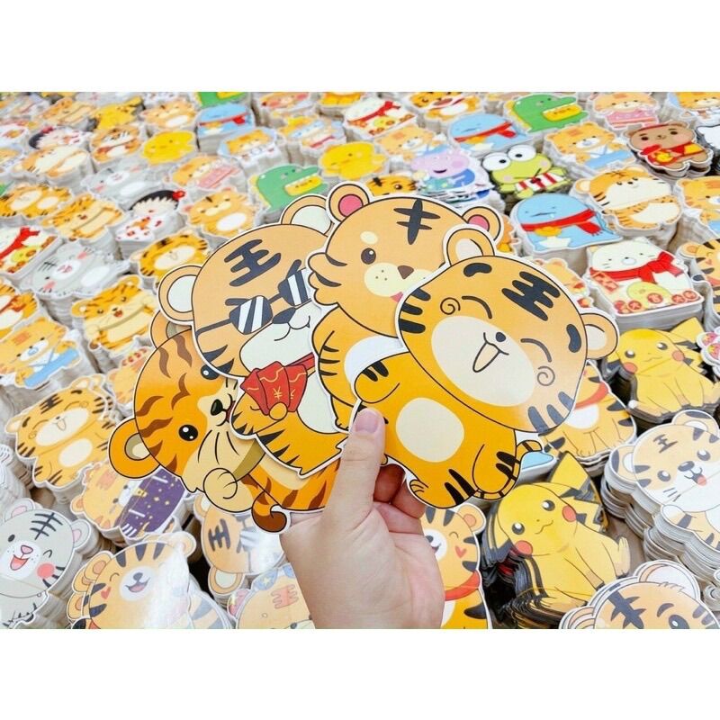 [Set 5 bao] Bao lì xì chibi hình Cọp cute năm 2022