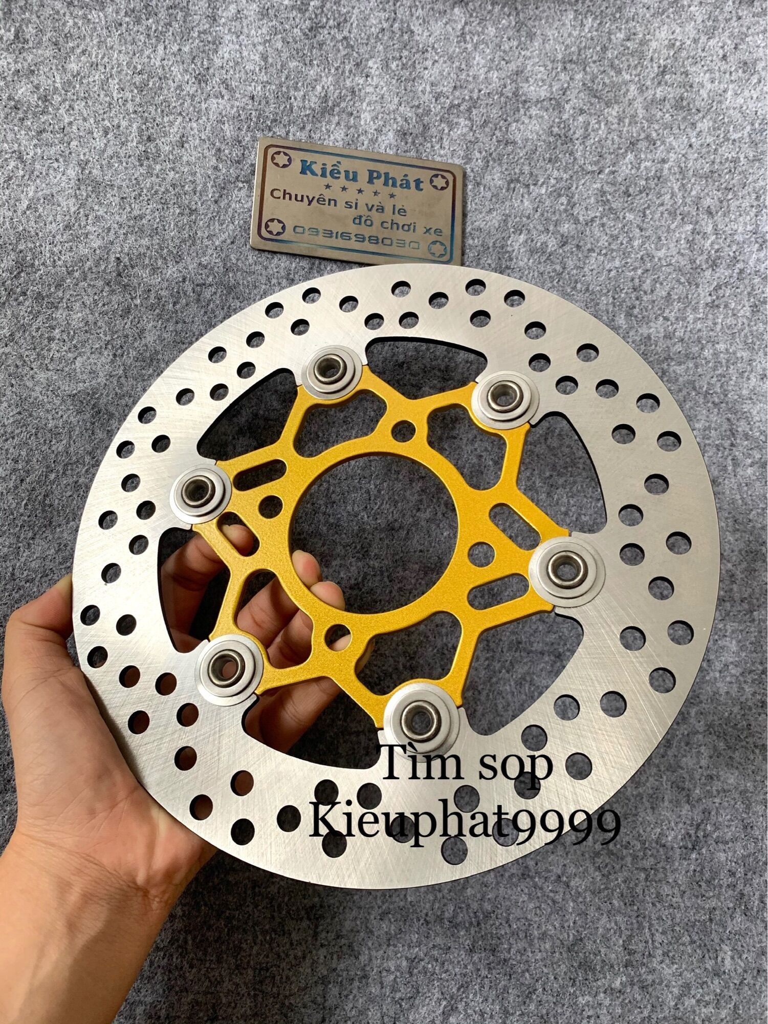 Đĩa Thắng trước Exciter 135 KIỂU ZIN size 220mm gắn Drem đĩa Wave sirius ex135,...dòng xe đĩa bằng