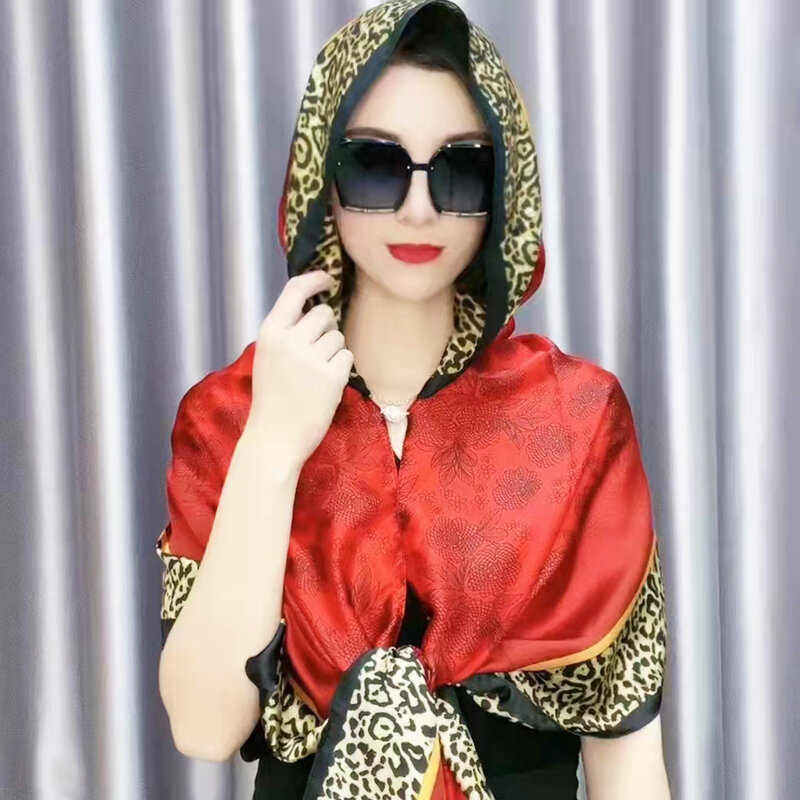 Thời trang xuân hè khăn choàng mũ dành cho nữ có mũ khăn đa năng chống nắng khăn lụa khăn choàng
