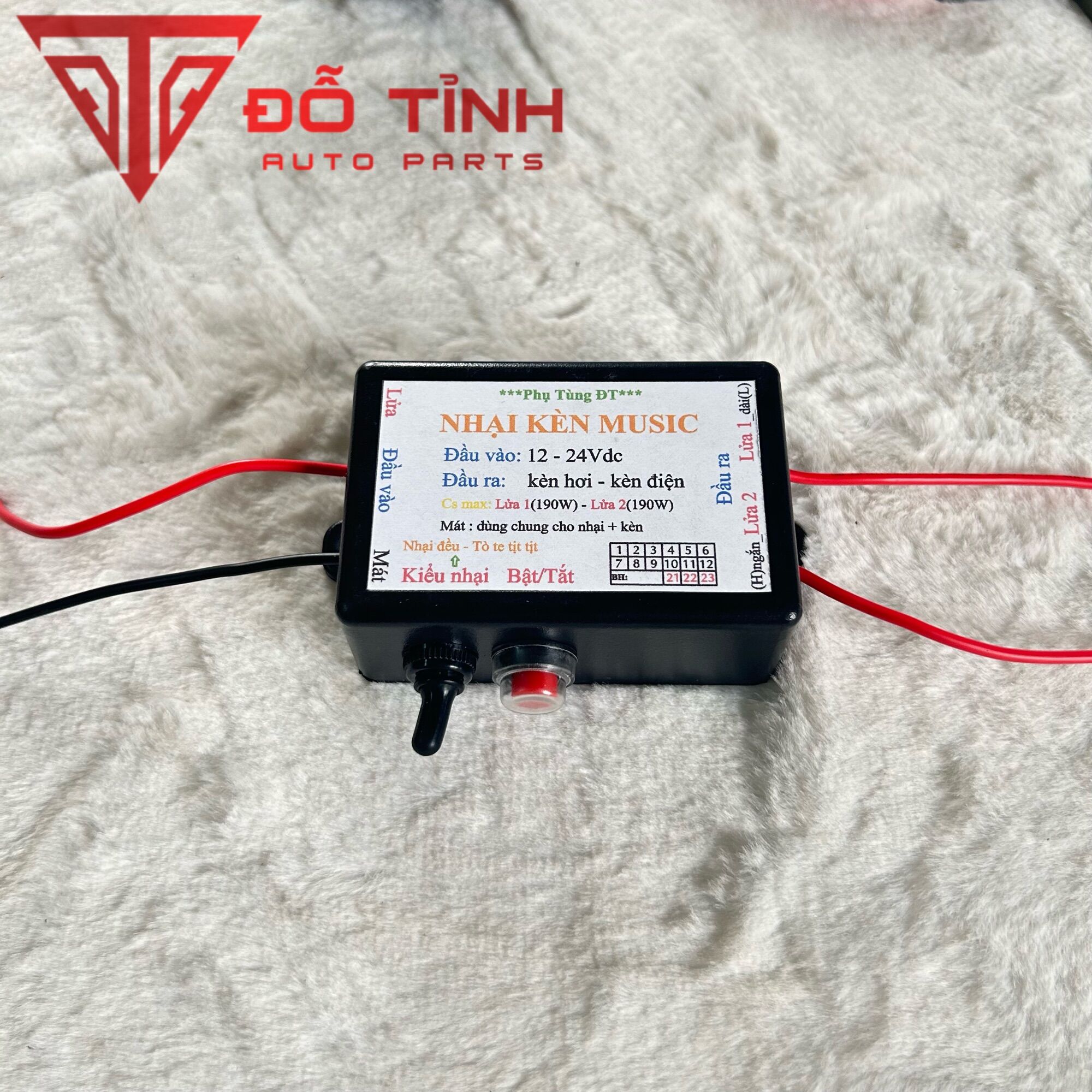Nhại còi hơi, còi điện. Nhại còi music 3 chế độ bảo hành 3 tháng.