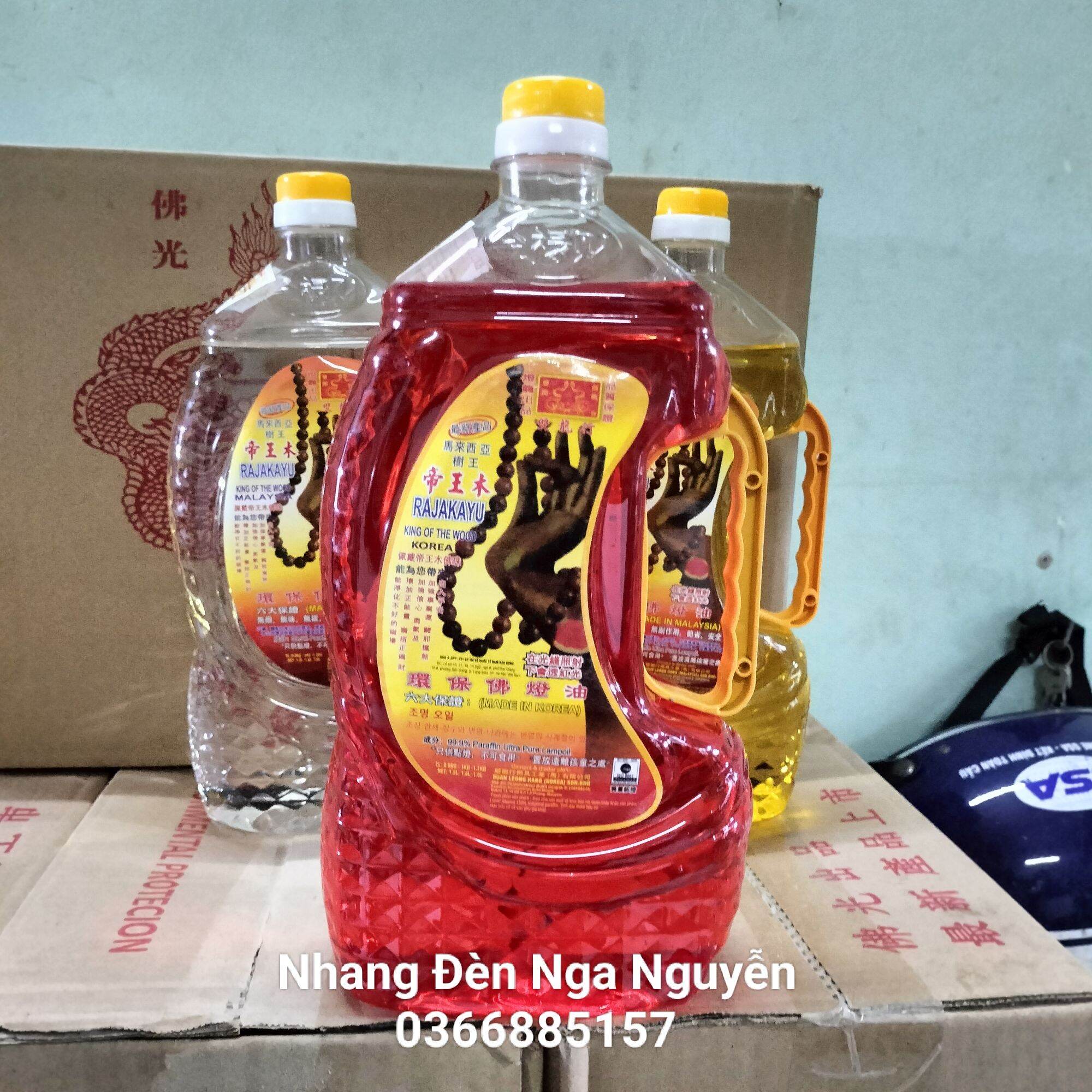 (Combo 2 Chai)Dầu Đèn Cát Tường Lưu Ly thờ cúng chai 1 Kg
